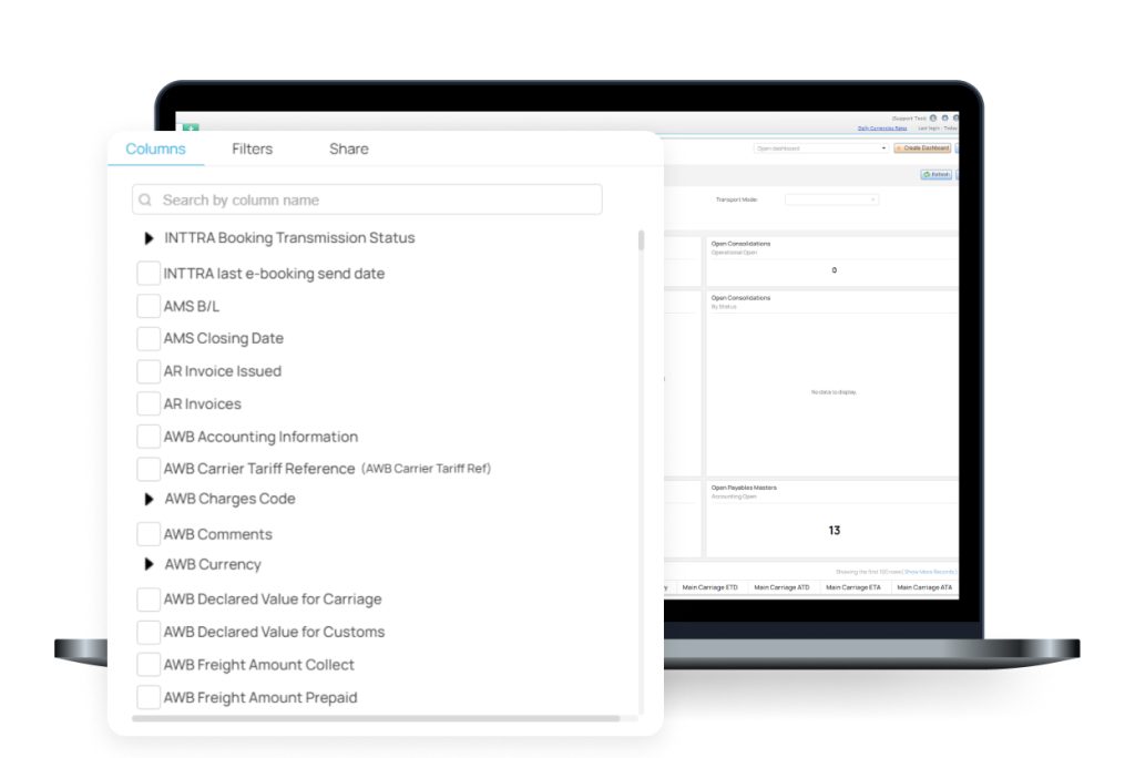 Shipments Control by Logitude's Business Tools